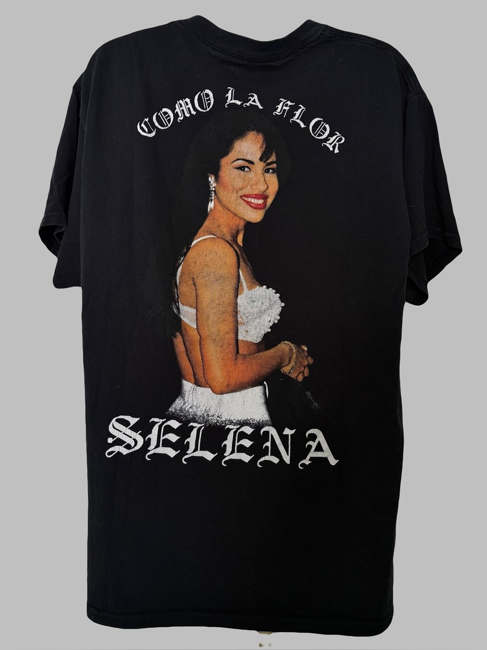 Official Selena Quintanilla Como La Flor 1992 Graphic T Shirt Black Size Medium